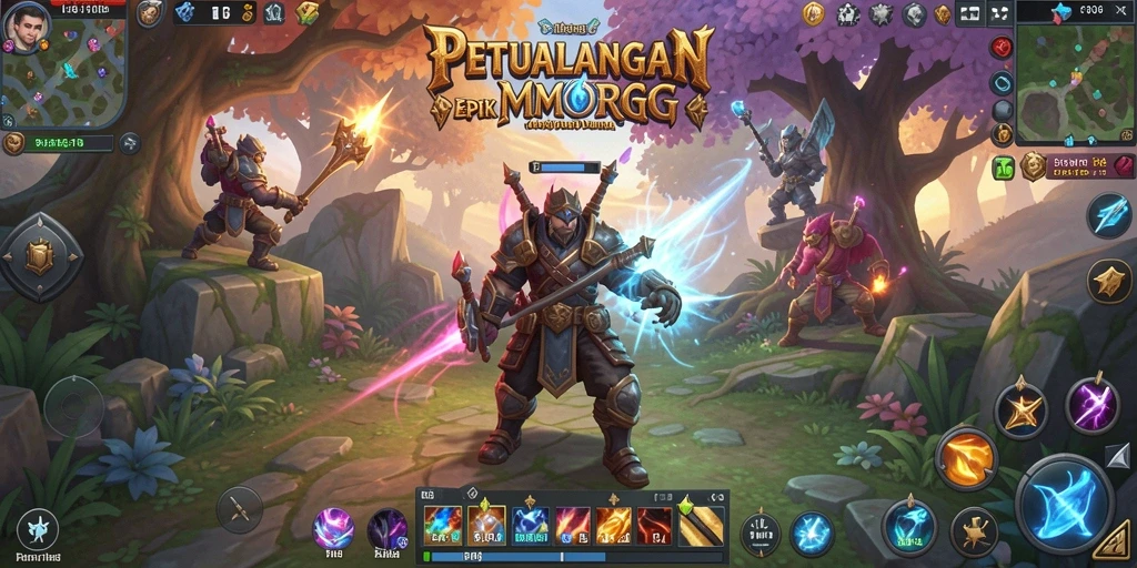 Gameplay F08 yang seru dan interaktif dalam dunia MMORPG.