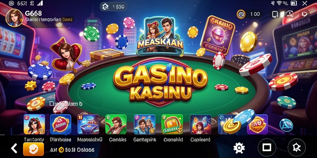 Tampilan gameplay G668 yang penuh aksi di dunia Kasino.