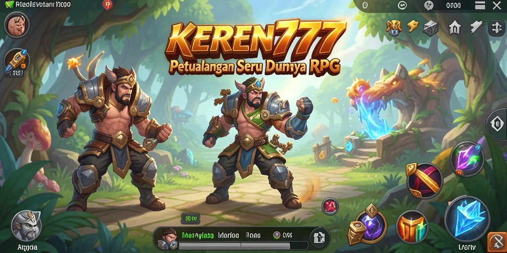 Tampilan gameplay KEREN777 yang epik dalam dunia RPG.
