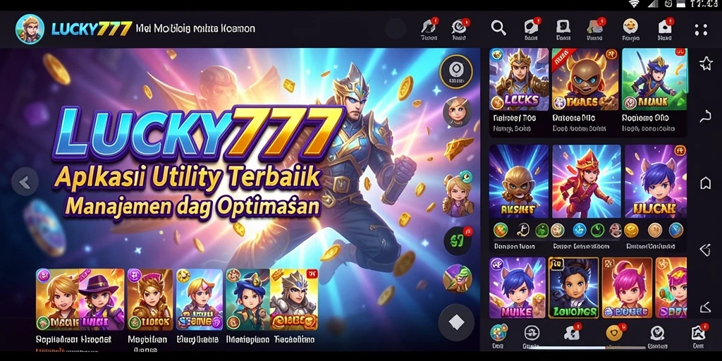 Tampilan utama LUCKY777 dengan antarmuka pengguna yang intuitif.