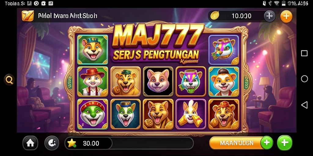 Tampilan gameplay MAJ777 dengan mesin slot yang memikat.