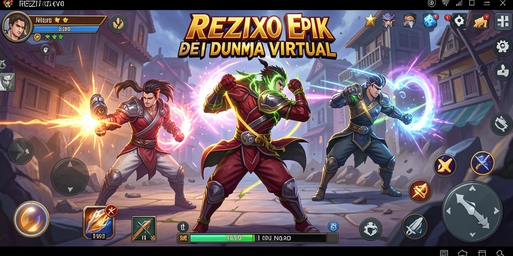 Tampilan aksi mendebarkan dalam pertarungan <strong>REZIXO</strong> di arena yang bervariasi.